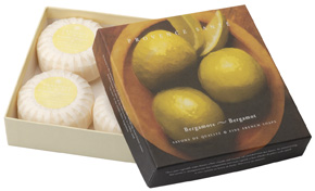 Giftbox 4 soaps of 75g ( 2.7 oz) Bergamot