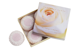 Coffret 4 savons à 75g  Rose sauvage