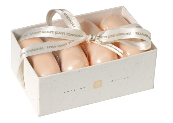 GIFTBOX 4 SOAPS 50G Apricot