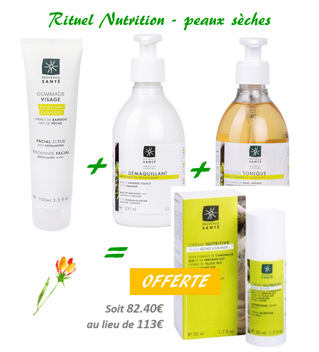 Rituel NUTRITION  / peaux sèches 