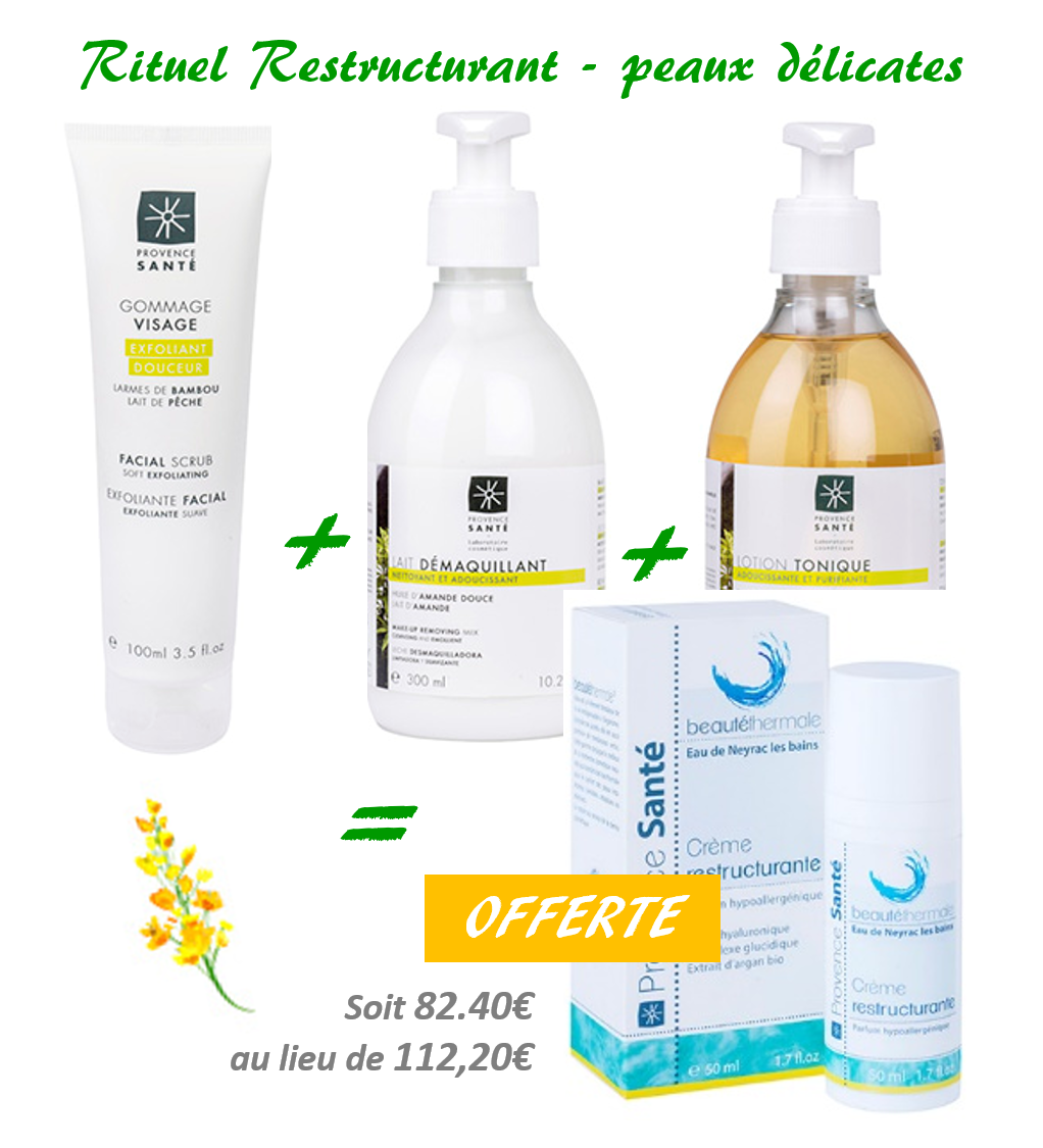 Rituel RESTRUCTURANT peaux délicates 